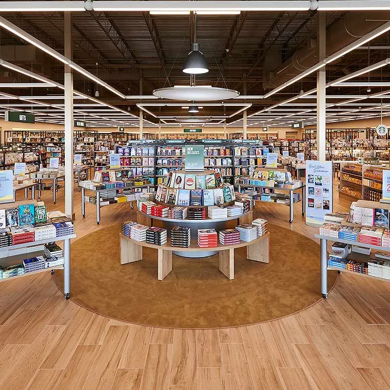 Physical book placement on bookstore shelves