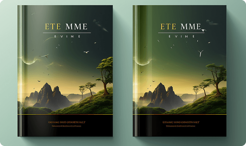 Custom book cover design for print and eBook